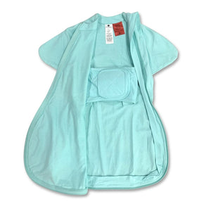 Summer baby transition sleep sack with belly band for tummy rollers