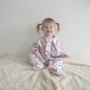 Sleepy Toddler Suit - Pinky Bears (All Seasons 0.7 TOG)