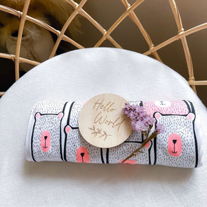 Koala Hugs newborn swaddle wrap helps calm the startle reflex and keeps babies sleeping longer.