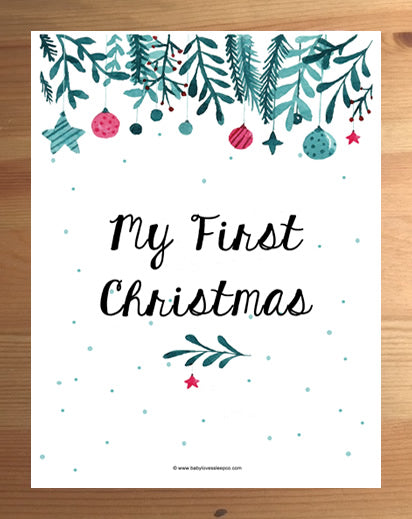 Milestone Card | 'My First Xmas'