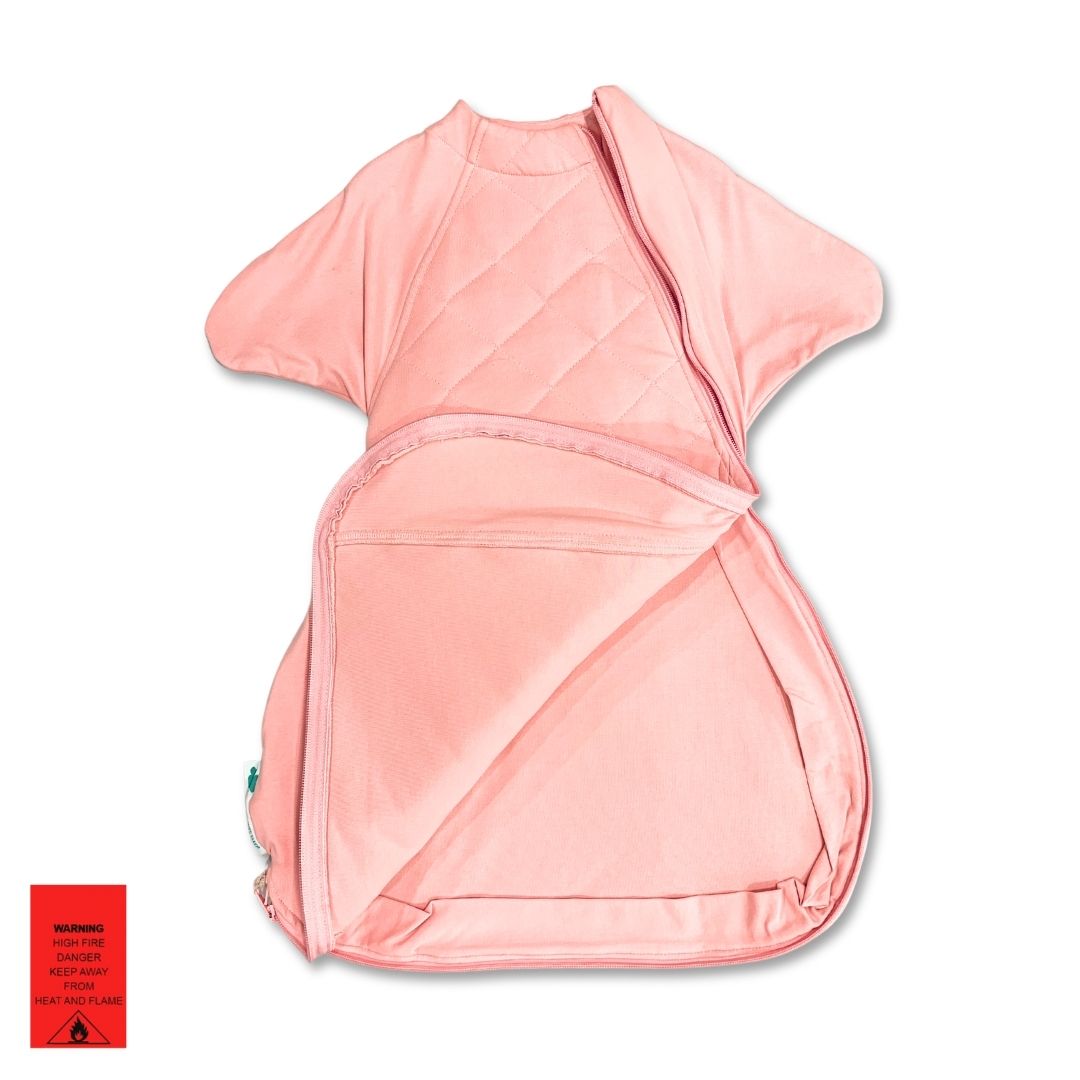2.5TOG transitioning baby sleep sack with bottom opening zipper for easy nappy changing