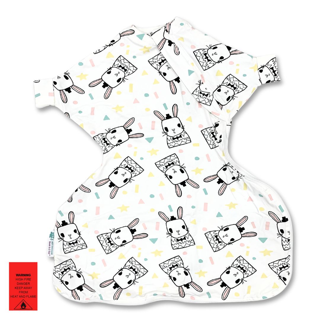 All Seasons organic cotton hip dysplasia infant sleeping bag by Baby Loves Sleep