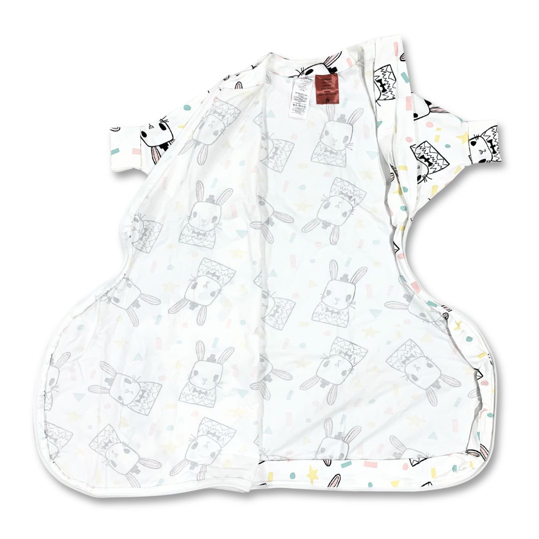 All Seasons organic cotton hip harness infant sleeping bag by Baby Loves Sleep