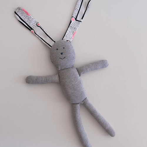 Bunny Hugs Giving Doll - Cool Grey