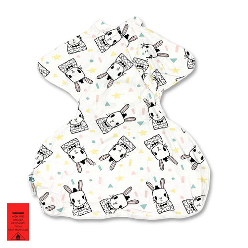 All Seasons (0.7 TOG) - Sleepy Hugs Extra-Wide Sack (Fits Hip Harness) - Some Bunny Loves You