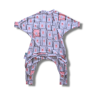 Toddler sleep onesie pajamas with zipper access for easy diaper changing