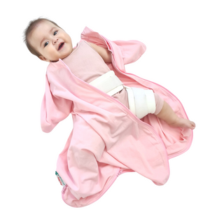 Summer light-weight baby swaddle for babies with developmental hip dysplasia