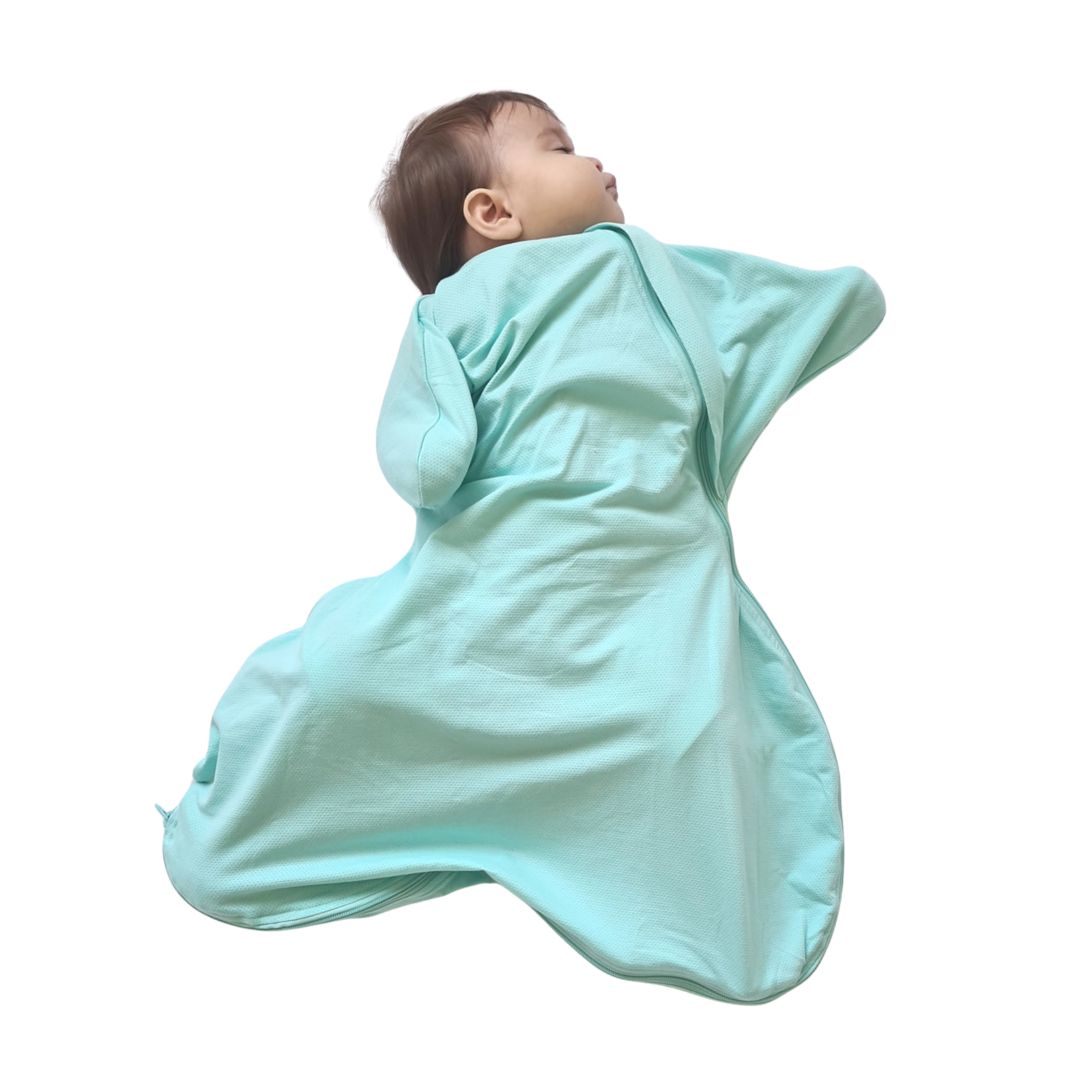 Summer TOG baby swaddle for babies that need to wear a hip harness