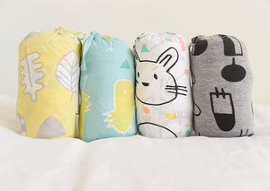 Cotton jersey fitted cot sheets made using 100% GOTS organic cotton, super soft, lightweight, breathable, crease free, fits Boori cot mattress