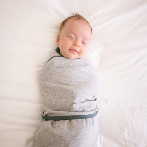 Koala Hugs All Seasons Newborn Swaddle Wrap - Cool Grey/Forest