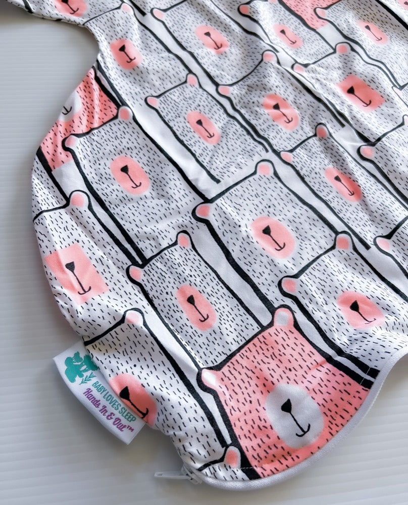 Wide sack hip harness baby sleeping bag by Baby Loves Sleep