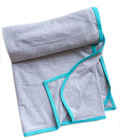 Koala Hugs All Seasons Newborn Swaddle Wrap - Cool Grey/Teal