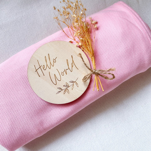 Koala Hugs Summer Newborn Swaddle Wrap - Candy Pink