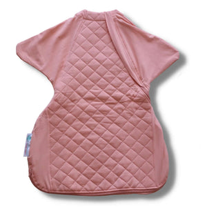 Sleepy Hugs sleep sack is designed for gentle transitioning from swaddle to free arms, perfect for tummy rollers.